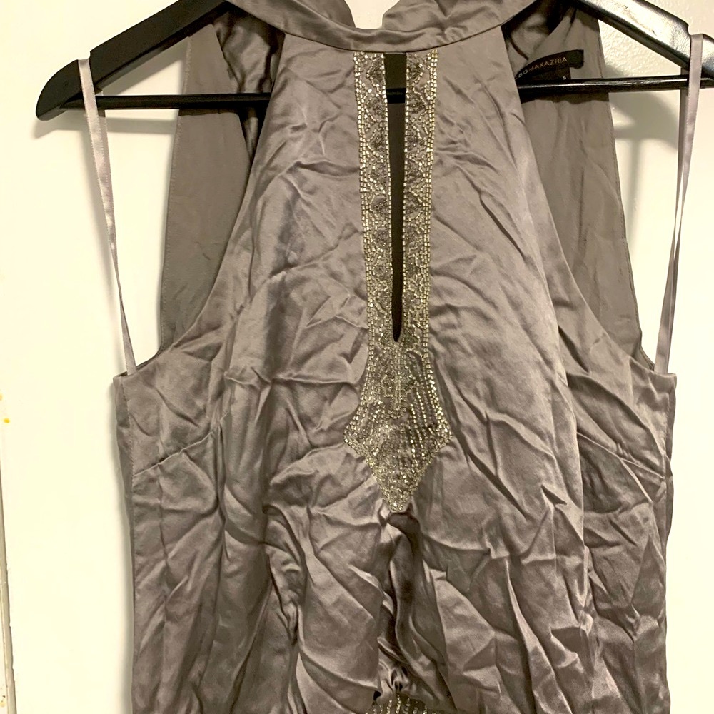 Blouse silk with gems